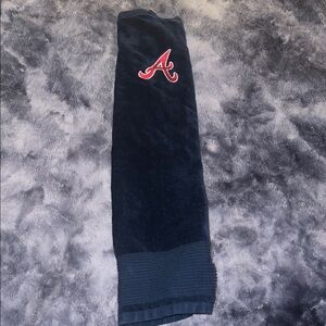 Navy Blue Sports golf Towel with Red Logo